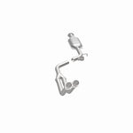 MagnaFlow 23846 epa direct-fit catalytic converter, opposite side view of the turntable spin