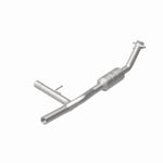 MagnaFlow 93124 hm grade direct-fit catalytic converter, rear view of the turntable spin