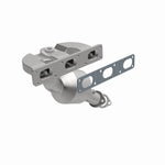 MagnaFlow 50176 hm grade manifold converter, opposite front three-quarter view of the turntable spin