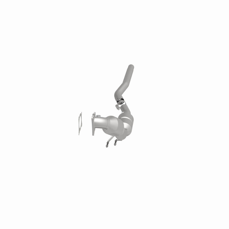 MagnaFlow 52408 oem grade direct-fit catalytic converter, side view of the turntable spin