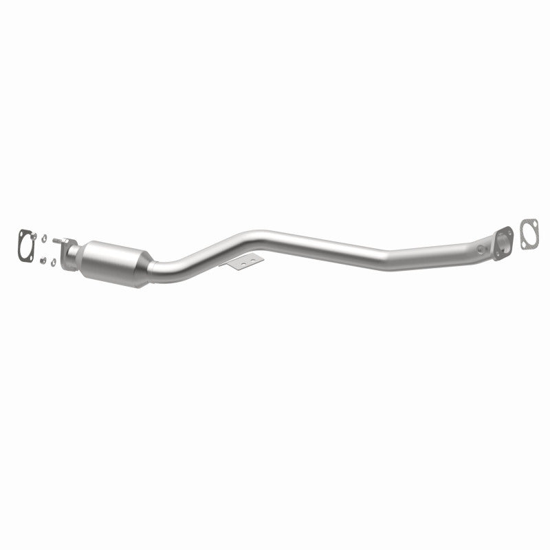 MagnaFlow 52831 oem grade direct-fit catalytic converter, opposite rear three-quarter view of the turntable spin