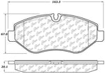 StopTech 10-18 Mercedes-Benz Sprinter 2500 Front Truck & SUV Brake Pad