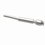 MagnaFlow 24980 hm grade direct-fit catalytic converter, opposite rear three-quarter view of the turntable spin