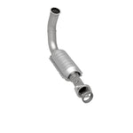 MagnaFlow 93383 hm grade direct-fit catalytic converter, rear three-quarter view of the turntable spin