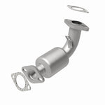 MagnaFlow 49457 oem grade direct-fit catalytic converter, rear view of the turntable spin