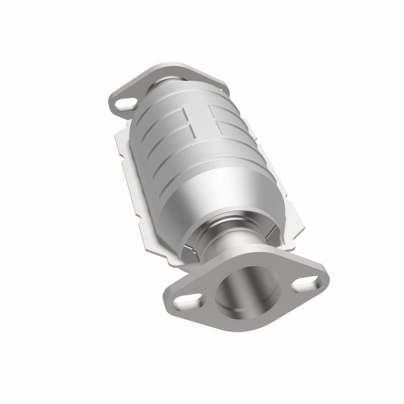 MagnaFlow 93297 hm grade direct-fit catalytic converter, opposite side view of the turntable spin
