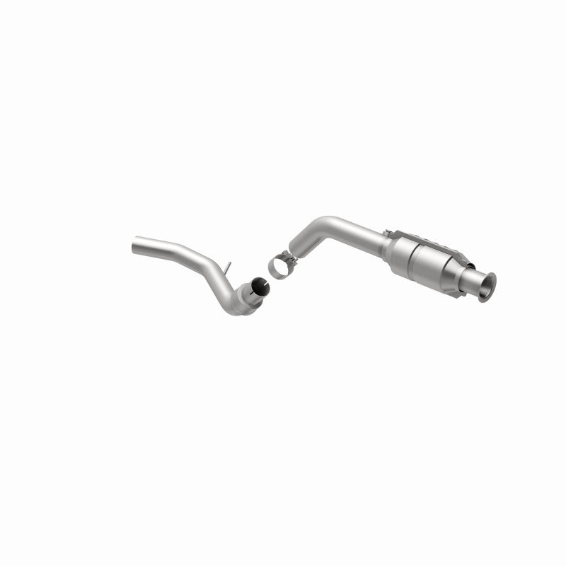 MagnaFlow 49031 oem grade direct-fit catalytic converter, opposite rear three-quarter view of the turntable spin
