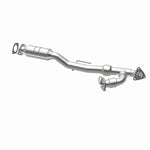 MagnaFlow 52190 oem grade direct-fit catalytic converter, opposite rear three-quarter view of the turntable spin
