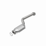 MagnaFlow 93352 hm grade direct-fit catalytic converter, rear view of the turntable spin