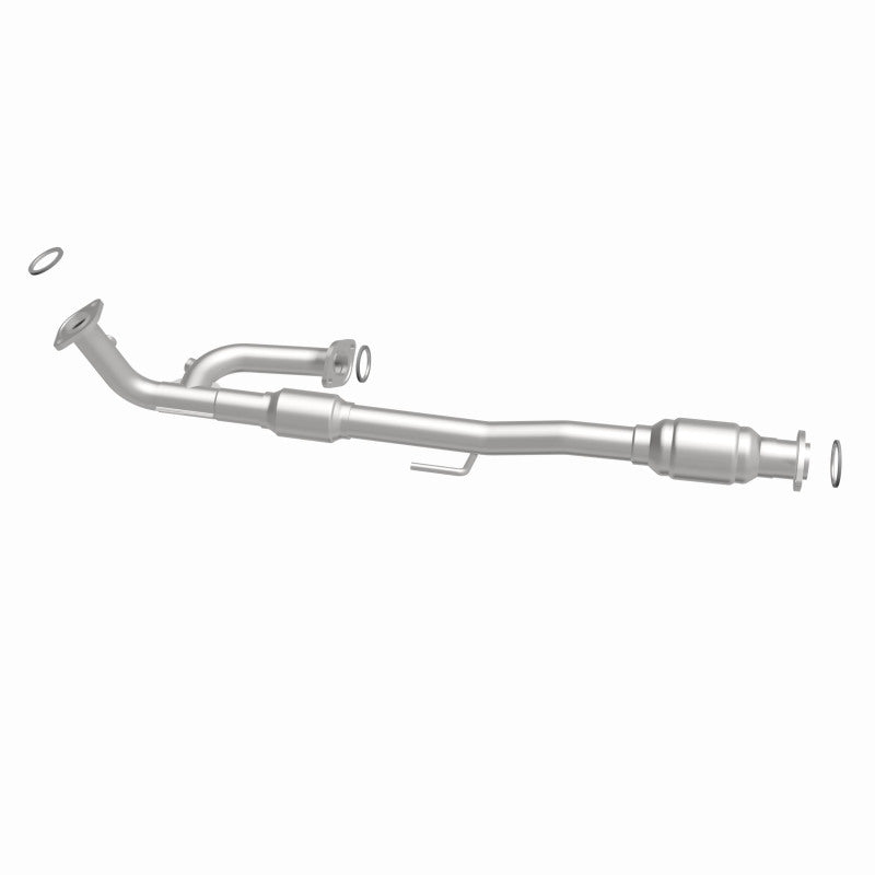 MagnaFlow 26214 hm grade direct-fit catalytic converter, side view of the turntable spin