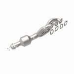 MagnaFlow 49789 oem grade manifold converter, rear view of the turntable spin