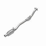 MagnaFlow 93106 hm grade direct-fit catalytic converter, rear view of the turntable spin