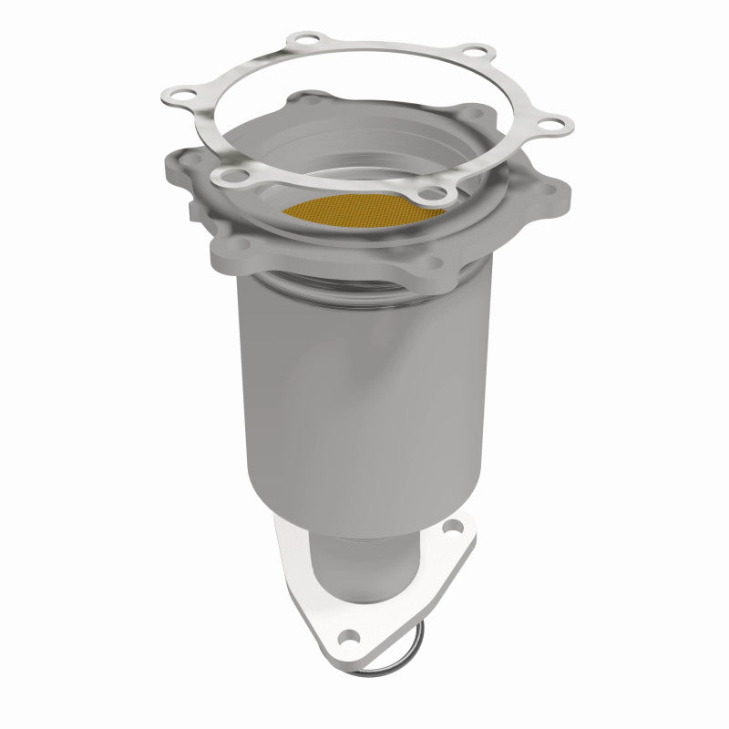 MagnaFlow 50212 hm grade direct-fit catalytic converter, side view of the turntable spin