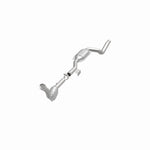 MagnaFlow 52115 oem grade direct-fit catalytic converter, opposite front three-quarter view of the turntable spin