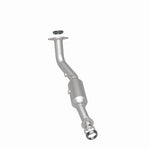 MagnaFlow 23334 hm grade direct-fit catalytic converter, rear three-quarter view of the turntable spin