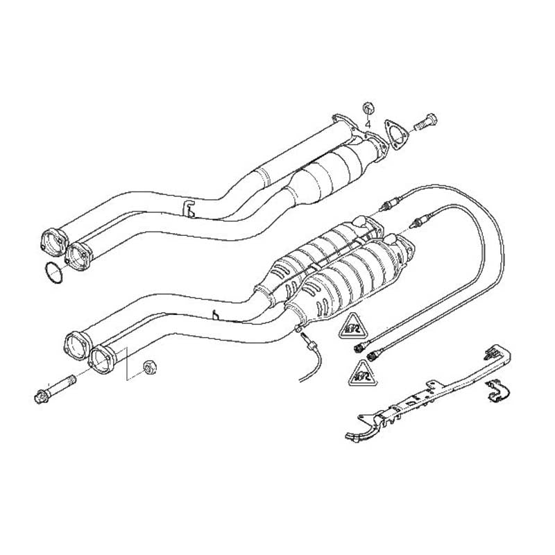 ACTIVE AUTOWERKE EXHAUST SECTION 1 WITH HIGH FLOW CATALYSTS - BMW E46 M3 2001-2006