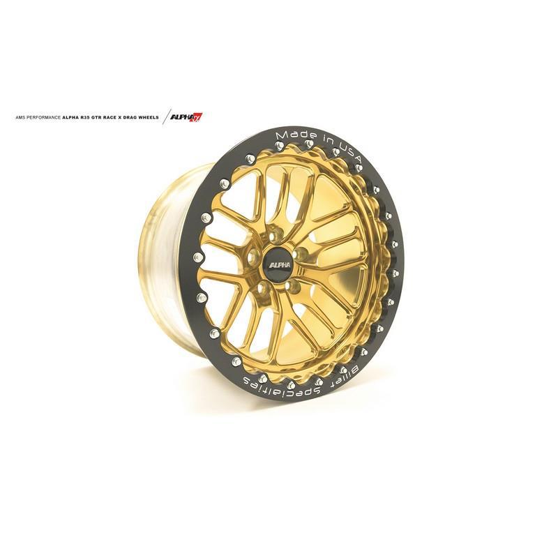 Ams Performance Alpha Race X 17X10" Front Beadlock Drag Wheel For Nissan R35 - AutoTalent