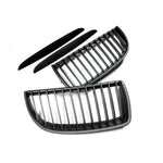 AutoTecknic Aero Replacement Stealth Black Front Grilles For BMW 335d - AutoTalent