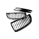 AutoTecknic Aero Replacement Glazing Black Front Grilles For BMW E90 328i - AutoTalent