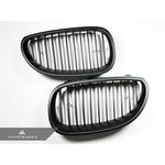 AutoTecknic Aero Replacement Stealth Black Front Grilles For BMW M5 - AutoTalent