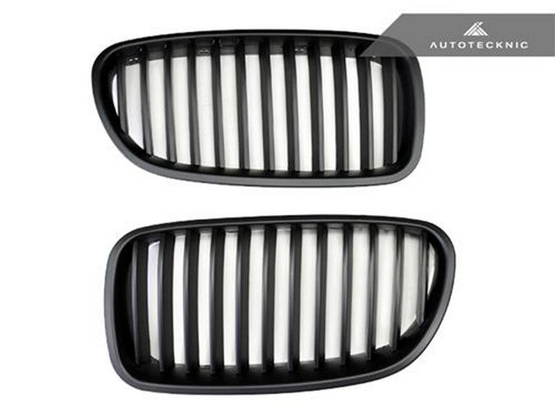 AutoTecknic Aero Stealth Black Front Grilles For BMW 550i - AutoTalent