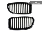 AutoTecknic Aero Stealth Black Front Grilles For BMW 550i - AutoTalent