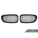 AutoTecknic Aero Stealth Black Front Grilles For BMW 535i - AutoTalent