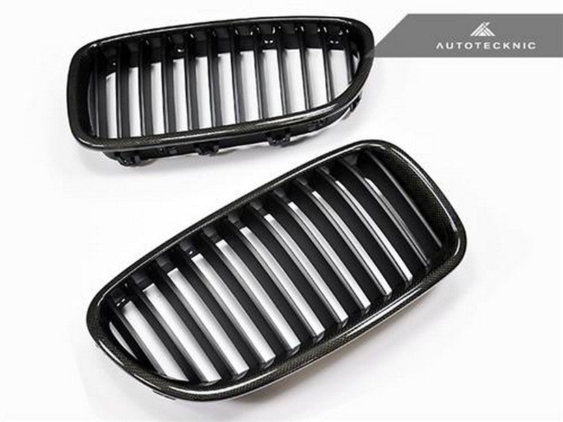 AutoTecknic Aero Carbon Fiber Front Grilles For BMW F10 550i - AutoTalent