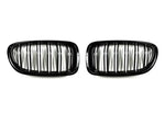 AutoTecknic Aero Glazing Black Dual-slats Front Grilles For BMW F10 520i - AutoTalent