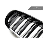 AutoTecknic Aero Glazing Black Dual-slats Front Grilles For BMW M5 - AutoTalent