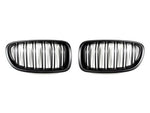 AutoTecknic Aero Stealth Black Dual-slats Front Grilles For BMW 520i - AutoTalent
