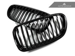 AutoTecknic Aero Glazing Black Front Grilles For BMW 523i - AutoTalent