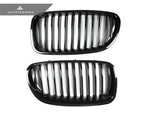 AutoTecknic Aero Glazing Black Front Grilles For BMW F10 520i - AutoTalent