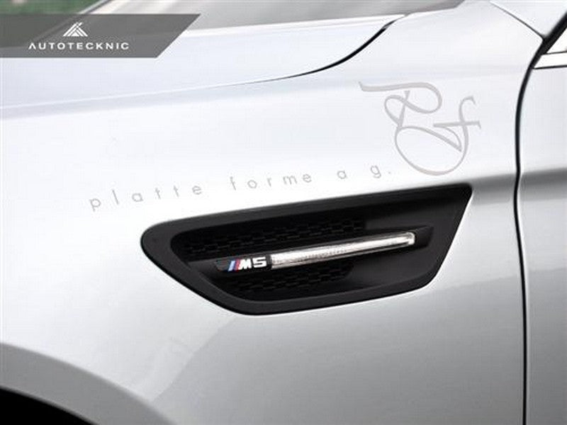AutoTecknic Aero Stealth Black Fender Vents For BMW F10 550i - AutoTalent
