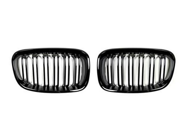 AutoTecknic Aero Dual Slats Glazing Black Front Grilles For BMW F20 125i - AutoTalent