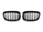 AutoTecknic Aero Dual Slats Glazing Black Front Grilles For BMW F20 M140i - AutoTalent