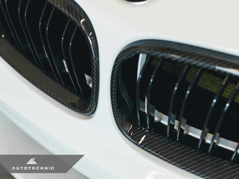 AutoTecknic Aero Dual Slats Carbon Fiber Front Grilles For F87 M2 - AutoTalent