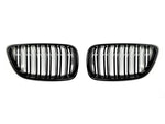 AutoTecknic Aero Dual Slats Glazing Black Front Grilles For BMW F22 M240i - AutoTalent