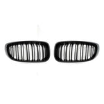 AutoTecknic Aero Replacement Stealth Black Dual-Slats Front Grilles For BMW F34 340i - AutoTalent