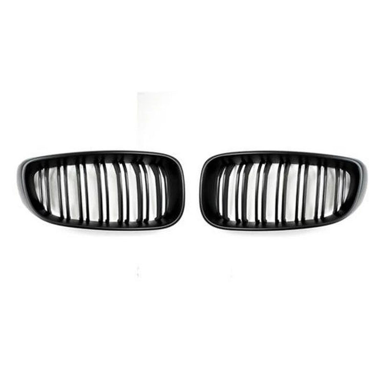 AutoTecknic Aero Replacement Stealth Black Dual-Slats Front Grilles For BMW F34 328i - AutoTalent