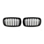 AutoTecknic Aero Glazing Black Dual Slats Front Grilles For BMW F15 X5 - AutoTalent