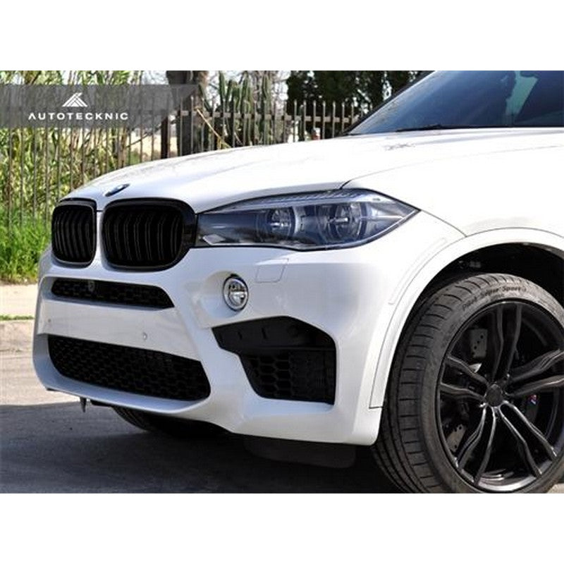 AutoTecknic Aero Glazing Black Front Grilles For BMW X5 M - AutoTalent