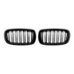 AutoTecknic Stealth Black Dual-Slats Front Grilles For BMW X6M - AutoTalent
