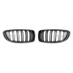 AutoTecknic Carbon Fiber Dual Slats Front Grilles For BMW F80  - AutoTalent
