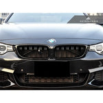 AutoTecknic Aero Glazing Black Dual Slats Front Grilles For BMW 435i - AutoTalent