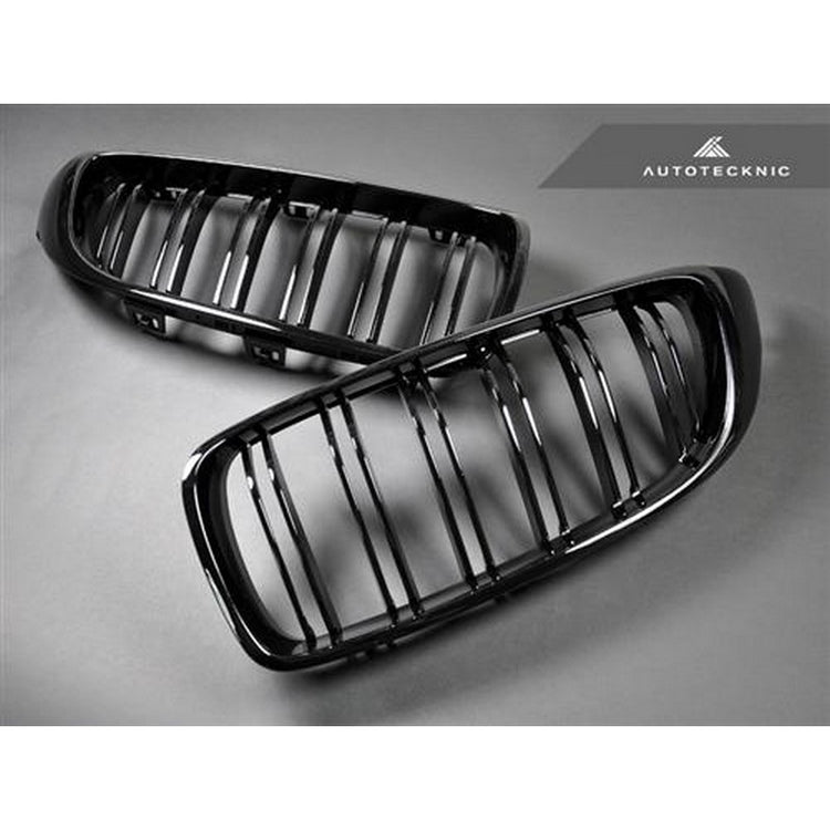 AutoTecknic Aero Glazing Dual Slats Front Grilles For BMW F36 440i - AutoTalent