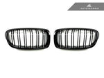 AutoTecknic Aero Dual-slats Glazing Black Front Grilles For BMW 316i - AutoTalent