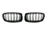 AutoTecknic Aero Dual-slats Stealth Black Front Grilles For BMW F30 316i - AutoTalent