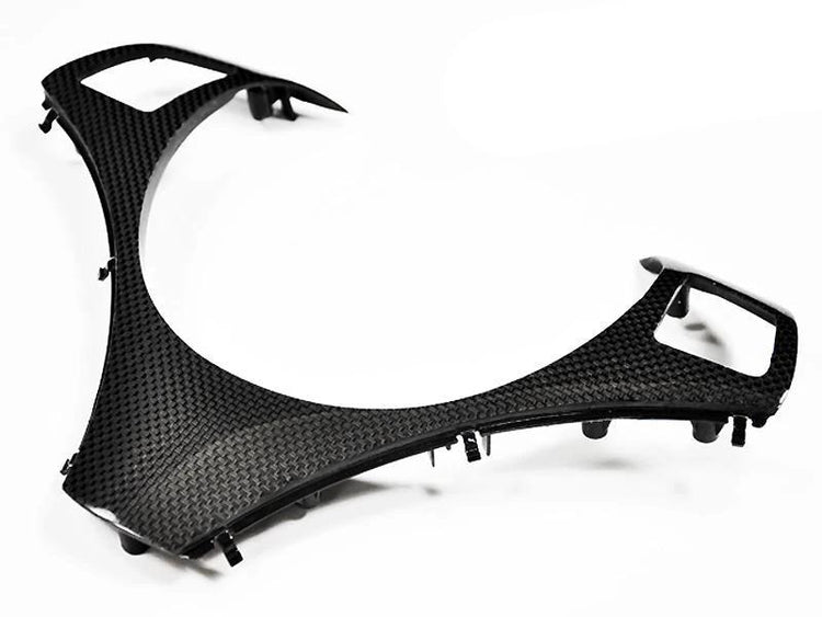 AutoTecknic Interiors Carbon Fiber Steering Wheel Trim For BMW E90 328i - AutoTalent