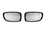 AutoTecknic Aero Glazing Black Front Grilles For BMW E82 135i - AutoTalent